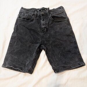 Black denim shorts size 28